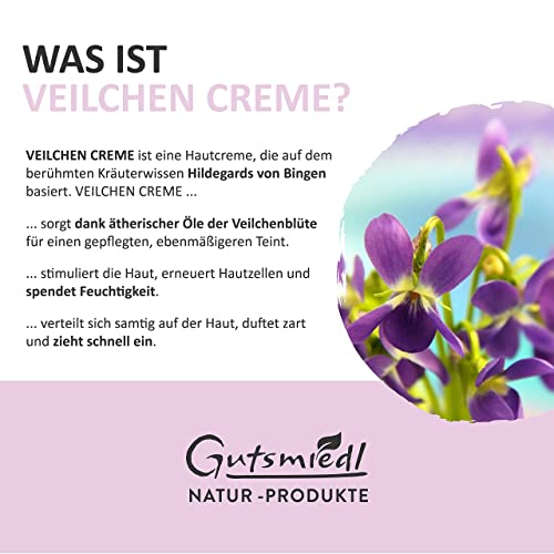 Veilchen-Creme nach Hildegard von Bingen - Anti-Aging - Pflege für Teint und Dekolleté - 50 ml - 2