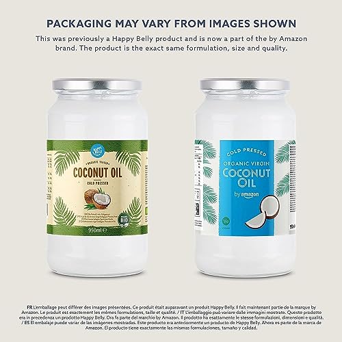 Amazon-Marke: Happy Belly – Natives Bio-Kokosnussöl, 950 ml - 2