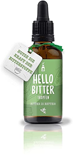 HelloBitter® - Bittertropfen 50ml nach Hildegard von Bingen - Bitterkräuter / Bitterstoffe Tropfen vegan - hohe Bioverfügbarkeit, Laborgeprüft, hochdosiert, flüssig - 6