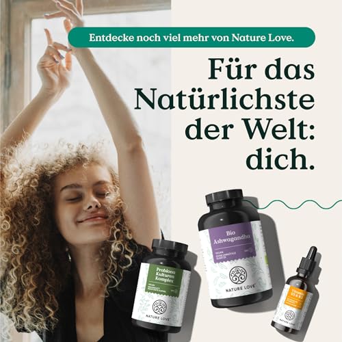 NATURE LOVE® Vitamin D3 + K2 (50ml flüssig) - Hoch bioverfügbar durch Original K2VITAL® 99,7% All-Trans + laborgeprüfte 1000 I.E. Vitamin D3 pro Tropfen - Hochdosiert, in Deutschland produziert - 7